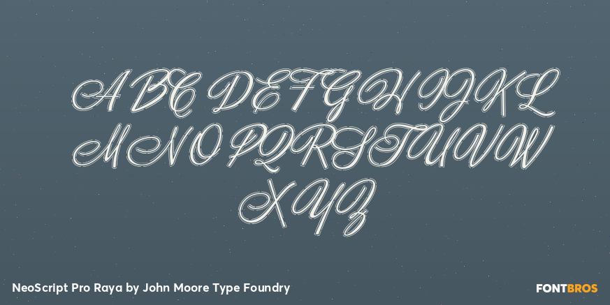 NeoScript Pro Raya Font Poster #2