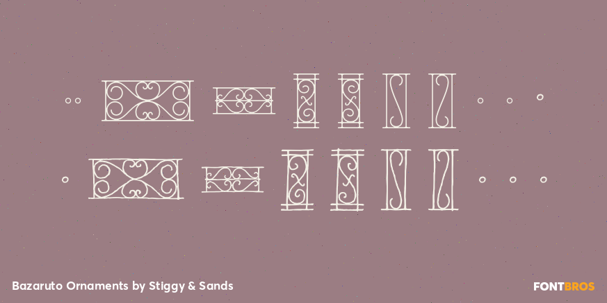 Bazaruto Ornaments Font Poster #1