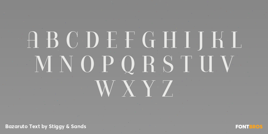 Bazaruto Text Font Poster #2