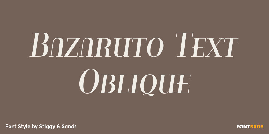 Bazaruto Text Oblique Poster