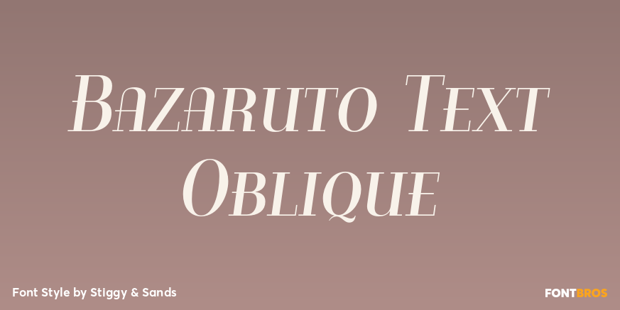 Bazaruto Text Oblique Poster