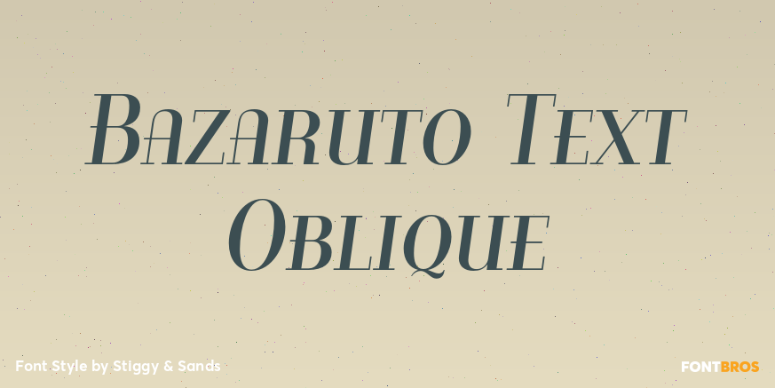 Bazaruto Text Oblique Poster