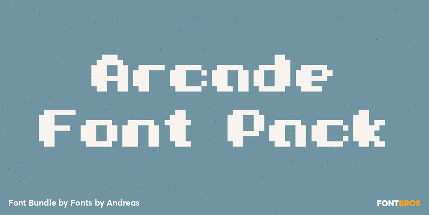Arcade Font Pack Poster