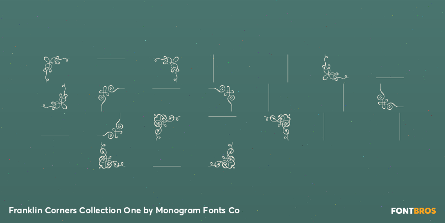 Franklin Corners Collection One Font Poster #2