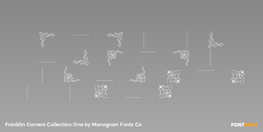 Franklin Corners Collection One Font Poster #3