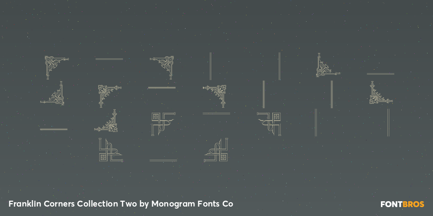 Franklin Corners Collection Two Font Poster #2