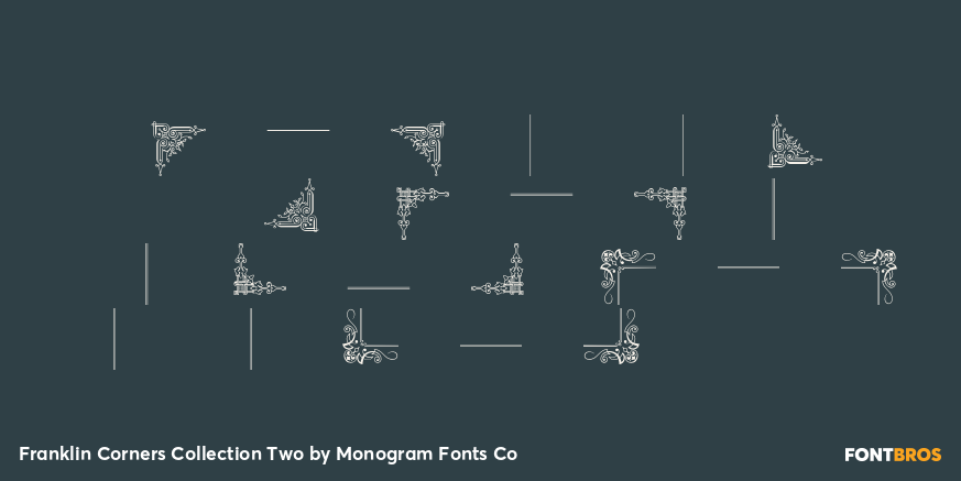 Franklin Corners Collection Two Font Poster #3