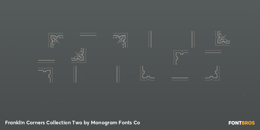 Franklin Corners Collection Two Font Poster #4