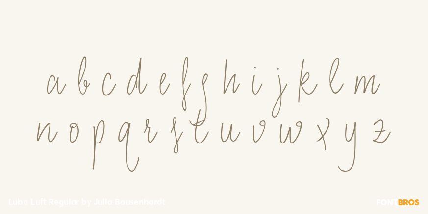 Luba Luft Regular Font Poster #3