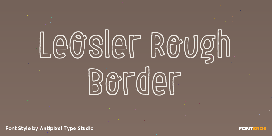 LeOsler Rough Border Poster