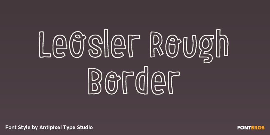 LeOsler Rough Border Poster