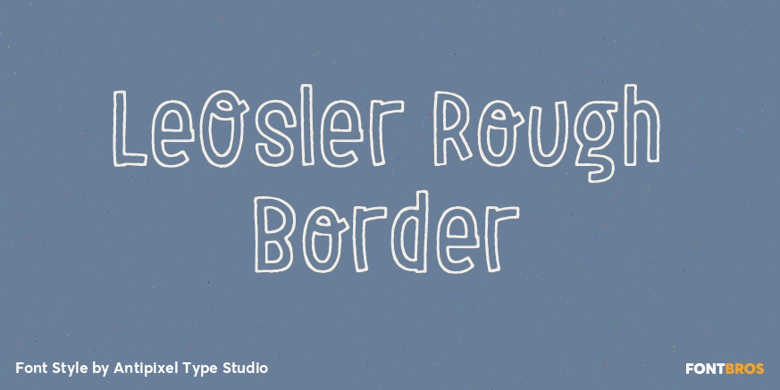 LeOsler Rough Border Poster