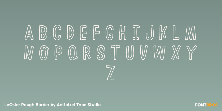LeOsler Rough Border Font Poster #2