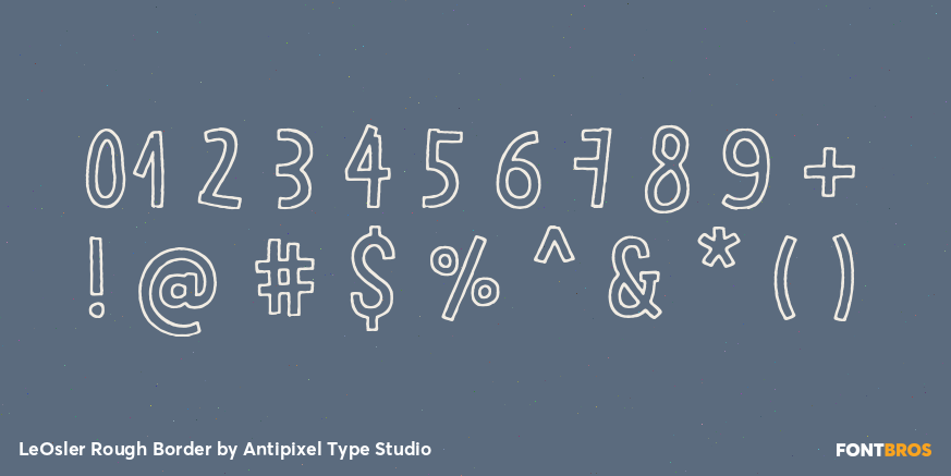 LeOsler Rough Border Font Poster #4