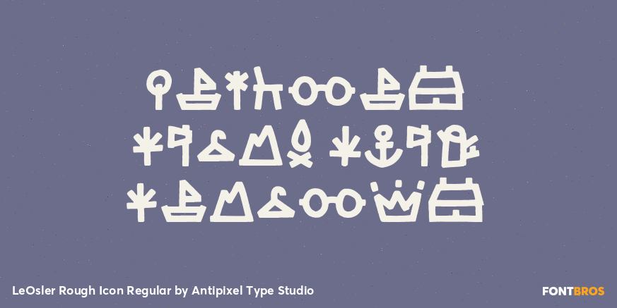 LeOsler Rough Icon Regular Poster