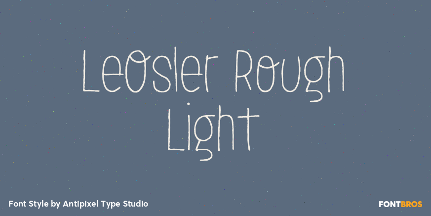 LeOsler Rough Light Font Poster #1
