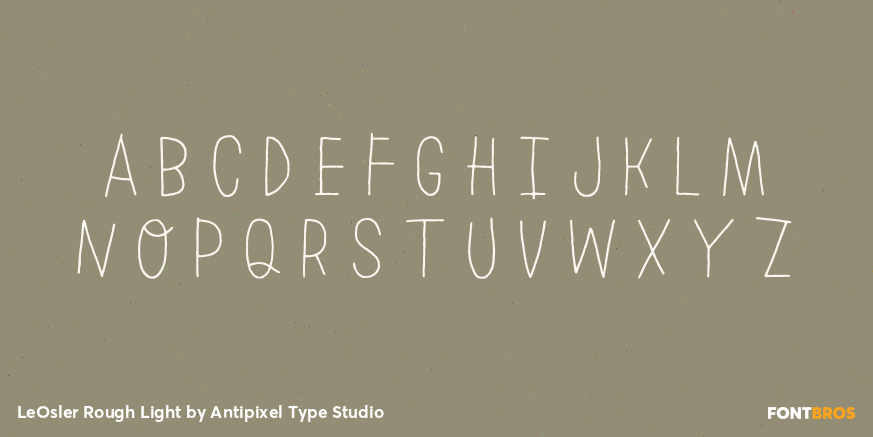 LeOsler Rough Light Font Poster #2