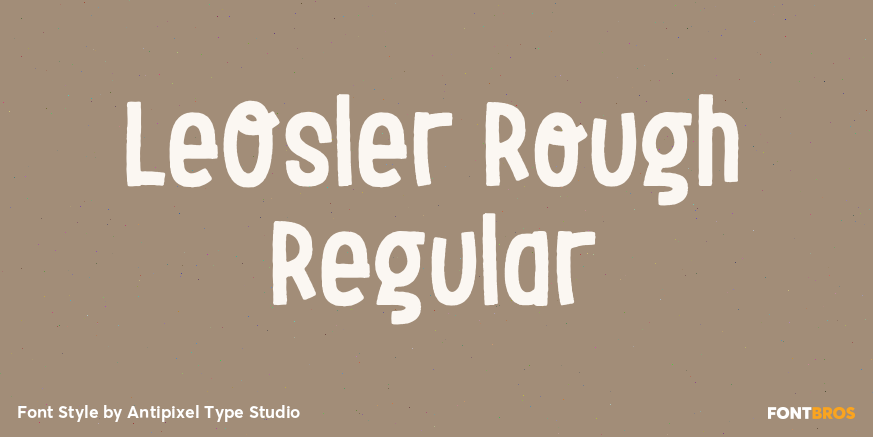 LeOsler Rough Regular Poster