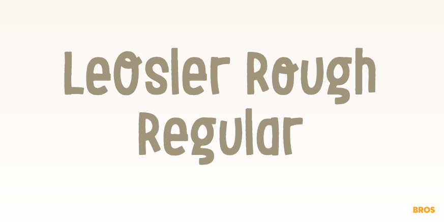 LeOsler Rough Regular Poster