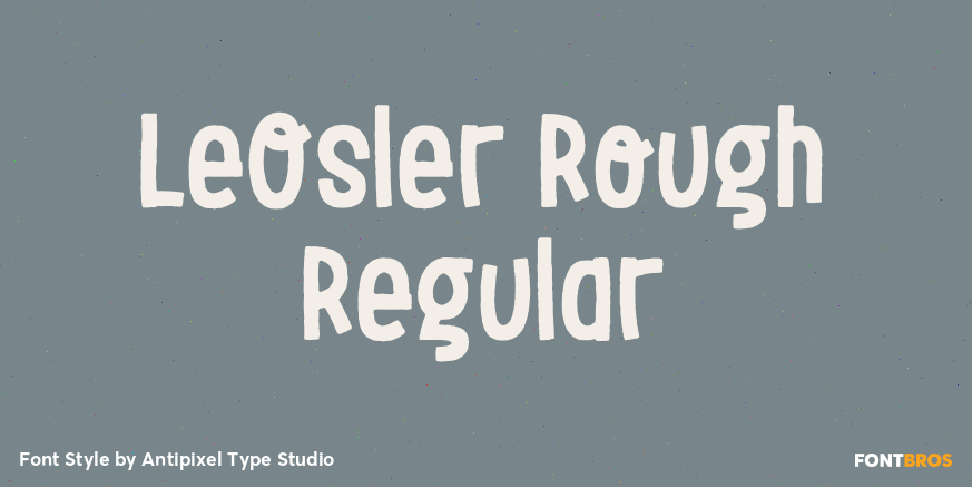 LeOsler Rough Regular Poster