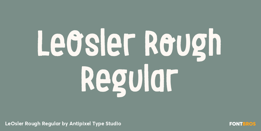 LeOsler Rough Regular Font Poster #1