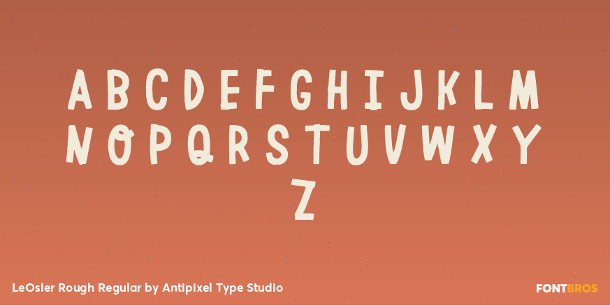 LeOsler Rough Regular Font Poster #2