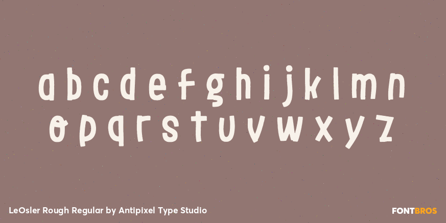 LeOsler Rough Regular Font Poster #3