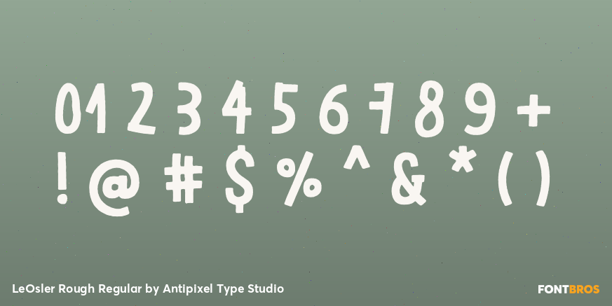 LeOsler Rough Regular Font Poster #4