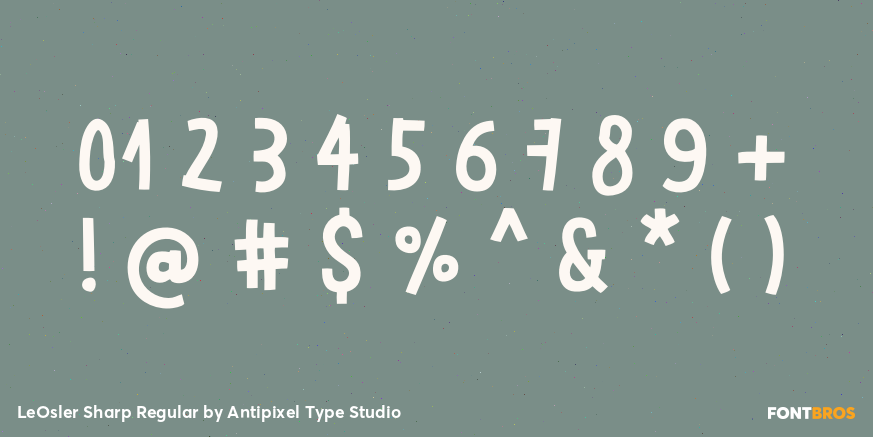 LeOsler Sharp Regular Font Poster #4
