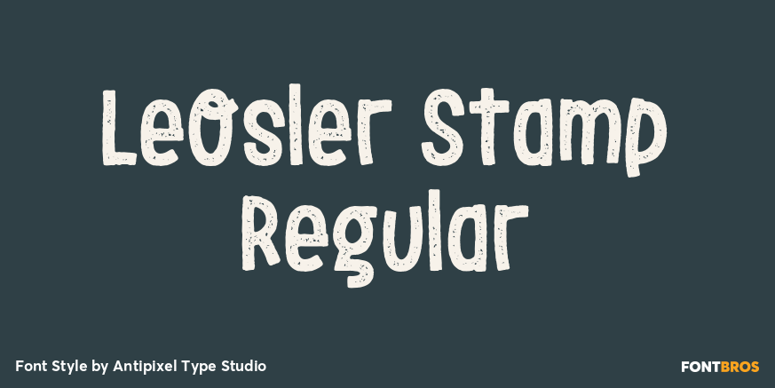 LeOsler Stamp Regular Font Poster #1