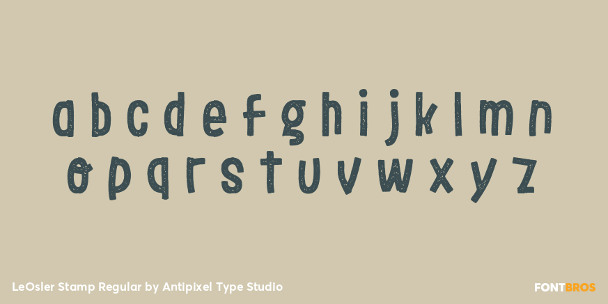 LeOsler Stamp Regular Font Poster #3