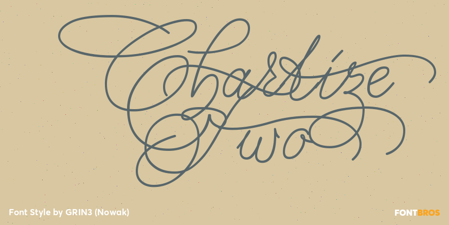 Charlize Two Font Poster #1