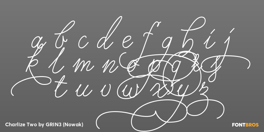 Charlize Two Font Poster #1