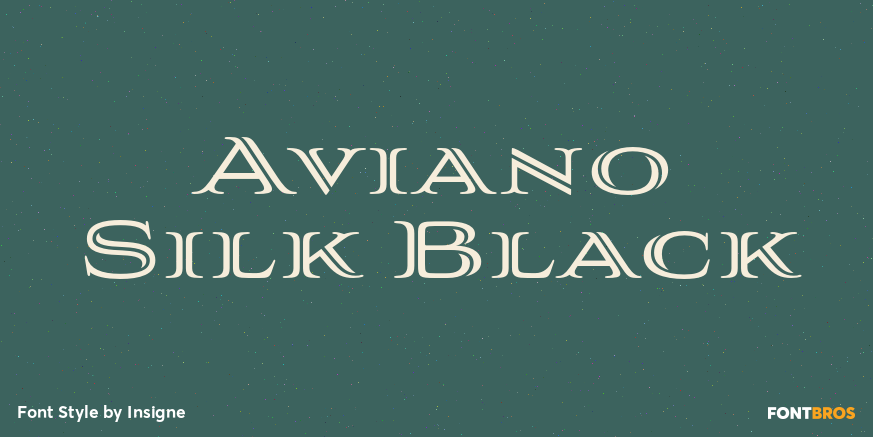 Aviano Silk Black Poster