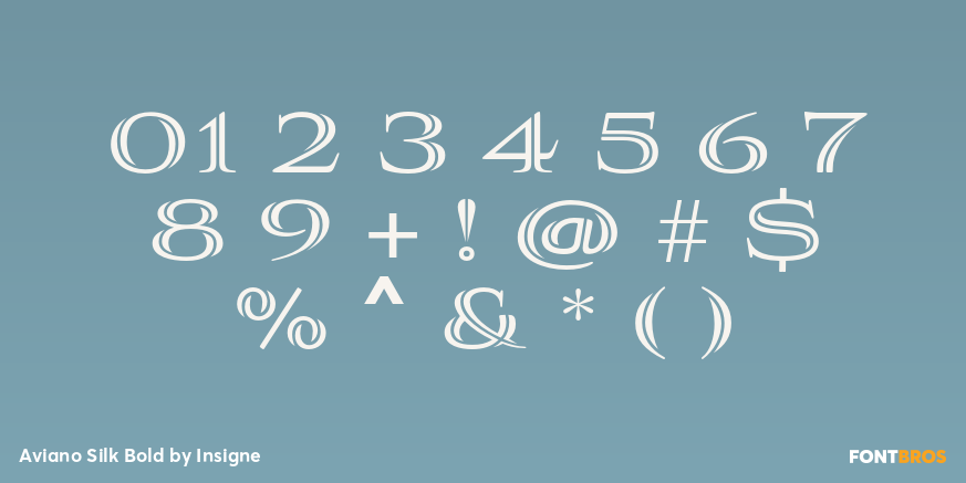 Aviano Silk Bold Font Poster #1