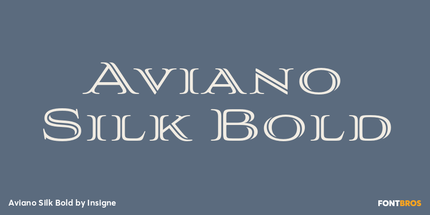 Aviano Silk Bold Poster