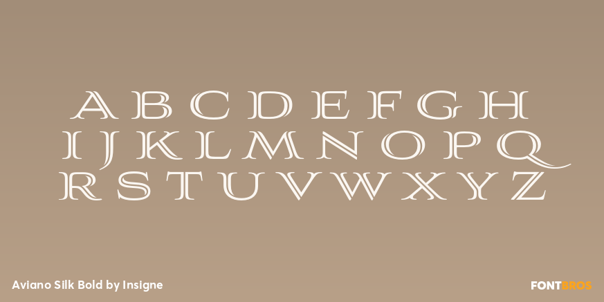 Aviano Silk Bold Font Poster #1