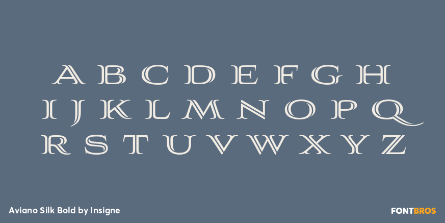 Aviano Silk Bold Font Poster #1