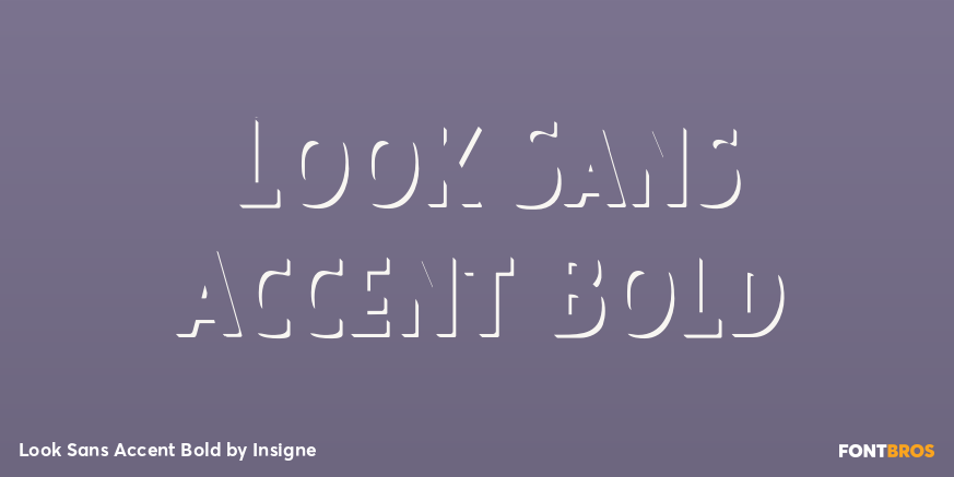 Look Sans Accent Bold Font Poster #1