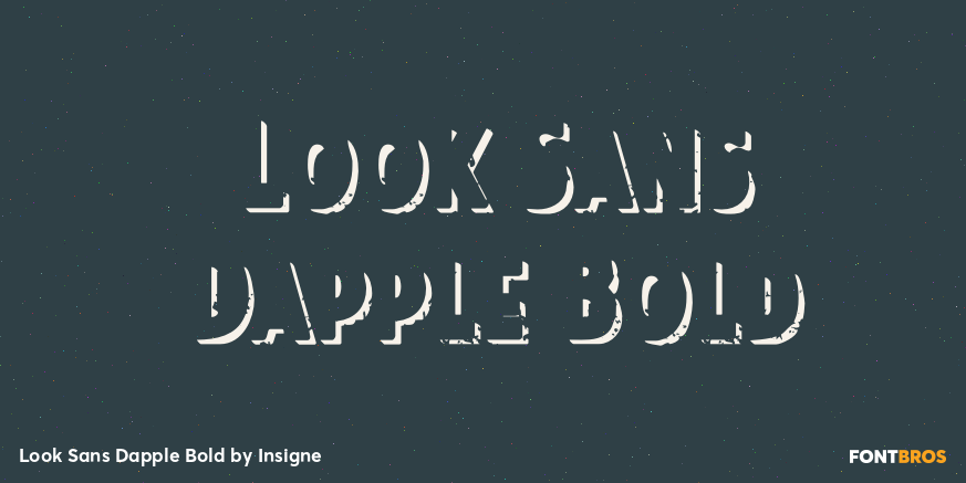 Look Sans Dapple Bold Font Poster #1