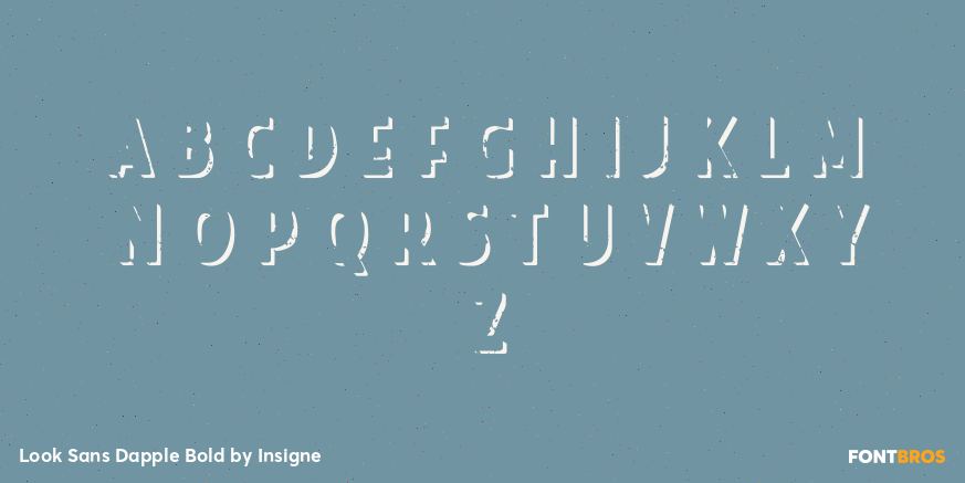 Look Sans Dapple Bold Font Poster #2