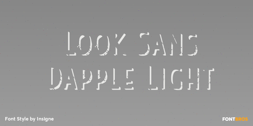 Look Sans Dapple Light Font Poster #1