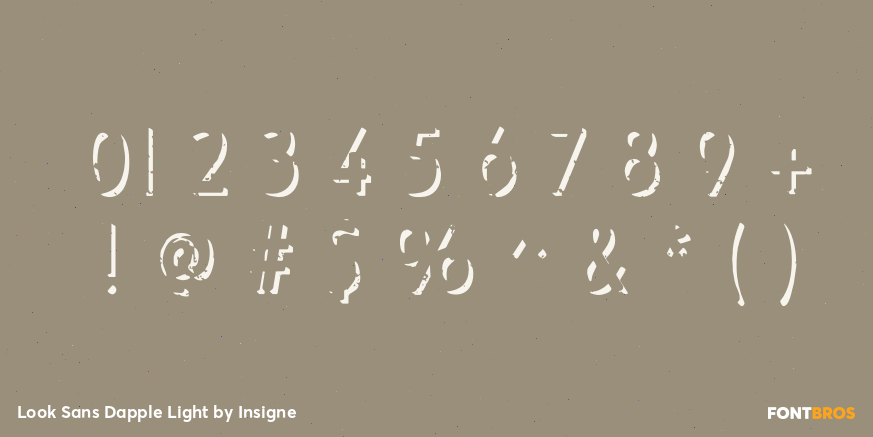 Look Sans Dapple Light Font Poster #1