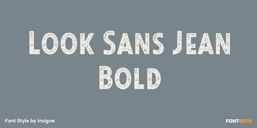 Look Sans Jean Bold Font Poster #1