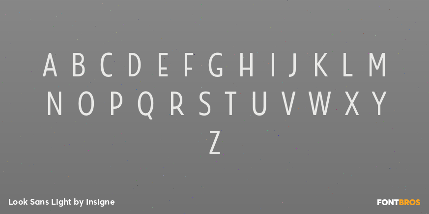 Look Sans Light Font Poster #3