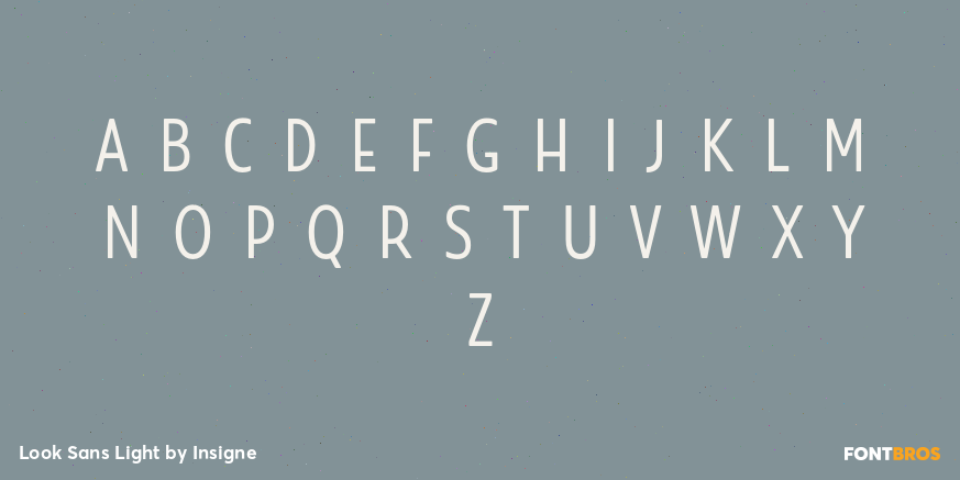 Look Sans Light Font Poster #1