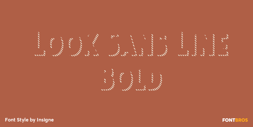 Look Sans Line Bold Font Poster #1