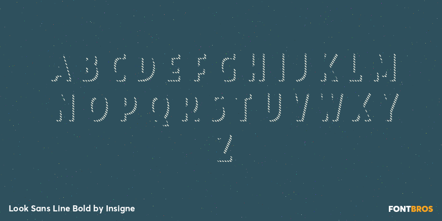 Look Sans Line Bold Font Poster #2