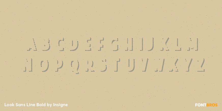 Look Sans Line Bold Font Poster #3