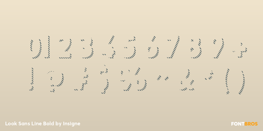 Look Sans Line Bold Font Poster #4